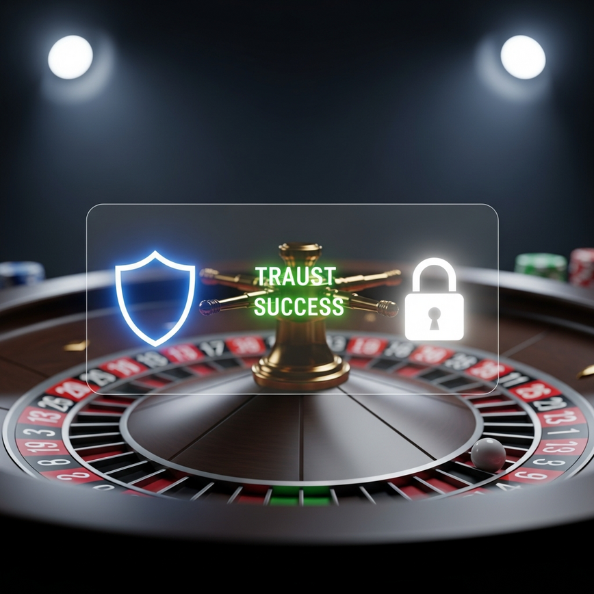 live-dealer-baccarat-table-malaysia To illustrate the crucial concepts of security and trust in online live dealer casinos, reinforcing the points made about SSL encryption and licensing.