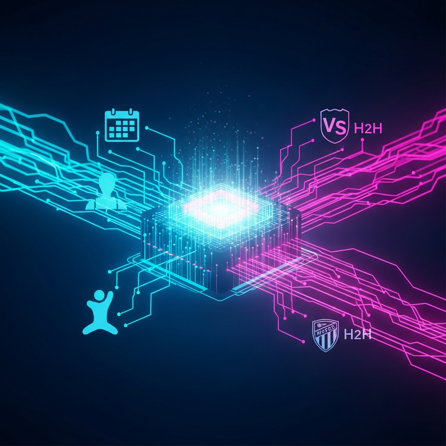 To visually explain the data processing section, showing how various data points are fed into an AI model to generate predictions.